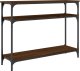 vidaXL Stolik konsolowy, brązowy dąb, 100x29x75 cm 6