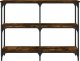 vidaXL Stolik konsolowy, przydymiony dąb, 100x29x75 cm 4