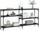 vidaXL vidaXL Stolik konsolowy, czarny, 160x29x75 cm 2