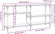 vidaXL vidaXL Stolik konsolowy, czarny, 160x29x75 cm 8
