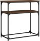 vidaXL vidaXL Stolik konsolowy, brązowy dąb, 75x35,5x75 cm 2