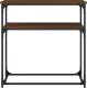 vidaXL vidaXL Stolik konsolowy, brązowy dąb, 75x35,5x75 cm 4