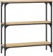 vidaXL vidaXL Stolik konsolowy, dąb sonoma, 75x22,5x75 cm 6