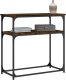 vidaXL vidaXL Stolik konsolowy, przydymiony dąb, 75x35,5x75 cm 3