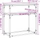 vidaXL vidaXL Stolik konsolowy, przydymiony dąb, 75x35,5x75 cm 9