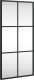 vidaXL vidaXL Lustro ścienne, czarne, 30x60 cm, prostokątne, żelazo 2