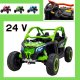 110 procent Buggy Maverick Can-Am 24V Ride On UTV Zielony 30