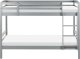 Beliani Łóżko piętrowe drewniane 90 x 200 cm szare REGAT 2