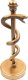 Giftdeco Laska Eskulapa -  symbol sztuki medycznej;  MC-9634G wys. 30cm 2