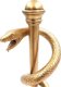 Giftdeco Laska Eskulapa -  symbol sztuki medycznej;  MC-9634G wys. 30cm 3