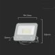 Naświetlacz V-TAC Projektor LED V-TAC 30W 185Lm/W Czarny VT-4435 6500K 5550lm 2