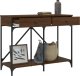 vidaXL vidaXL Stolik konsolowy, brązowy dąb, 100x39x78,5 cm 4