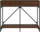 vidaXL vidaXL Stolik konsolowy, brązowy dąb, 100x39x78,5 cm 6