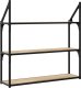 vidaXL vidaXL Regał ścienny z 3 półkami, dąb sonoma, 80x21x78,5 cm 6