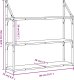 vidaXL vidaXL Regał ścienny z 3 półkami, dąb sonoma, 80x21x78,5 cm 8