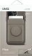 Podstawka Uniq UNIQ Flixa magnetyczny portfel na karty z podpórką szary/flint grey MagSafe 2