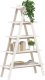 vidaXL vidaXL Regał drabinka z 5 półkami, 110x40x180,5cm, lite drewno sosnowe 2