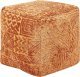 Beliani Puf 45 x 45 x 45 cm złoty brąz SANAWAN 1