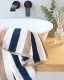 Cawo Frottier Ręcznik bawełniany 50x100 cm Coast Repeat 6214 Navy Natur 31 7