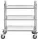 Royal Catering Wózek kelnerski cateringowy do serwowania 3 półki 69 x 34 cm do 81 kg Wózek kelnerski cateringowy do serwowania 3 półki 69 x 34 cm do 81 kg 2
