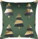 Beliani 2 welurowe poduszki dekoracyjne w choinki 45 x 45 cm zielone GOLDSPRUCE 2