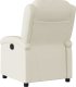 vidaXL Fotel rozkładany, kremowy, sztuczna skóra 5