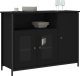 vidaXL vidaXL Szafka, czarna, 100x35x75 cm, materiał drewnopochodny 3