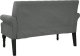 vidaXL vidaXL Ławka z oparciem, ciemnoszara, 120x62x75,5 cm, tkanina 5