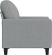 vidaXL Fotel, jasnoszary, 60 cm, obity tkaniną 4