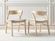 Beliani Krzesło do jadalni Zestaw 2 Jasne drewno MAROA 4