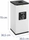 Ulsonix Kosz do segregacji odpady zmieszane stalowy 30.5x30.5x70cm 60L Kosz do segregacji odpady zmieszane stalowy 30.5x30.5x70cm 60L (10050442) 7