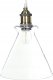 Lampa wisząca Beliani Lampa wisząca szklana 3-punktowa transparentna BERGANTES 3