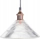 Lampa wisząca Beliani Lampa wisząca szklana 3-punktowa transparentna CURONE 3