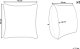 Beliani 2 poduszki ogrodowe w liście 45 x 45 cm wielokolorowe PIALPETTA 6