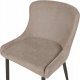 Beliani Tkanina Krzesło do jadalni Zestaw 2 Beżowoszary EVERLY 7