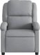 vidaXL Fotel rozkładany, jasnoszary, tapicerowany tkaniną 3