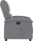 vidaXL Fotel rozkładany, jasnoszary, tapicerowany tkaniną 4