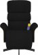 vidaXL Rozkładany fotel masujący z podnóżkiem, czarny, tkanina 3