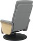 vidaXL Rozkładany fotel masujący z podnóżkiem, jasnoszary, tkanina 5