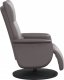 vidaXL Rozkładany fotel masujący z podnóżkiem, szary, sztuczna skóra 4