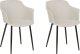 Beliani Zestaw 2 krzeseł jasnobeżowy ELIM 1