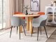 Beliani Zestaw 2 krzeseł jasnoszary ELIM 2