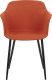 Beliani Zestaw 2 krzeseł do jadalni pomarańczowy ELIM 3