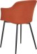 Beliani Zestaw 2 krzeseł do jadalni pomarańczowy ELIM 4