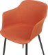 Beliani Zestaw 2 krzeseł do jadalni pomarańczowy ELIM 5