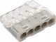 Simet Szybkozłączka wciskana do drutów 5x 0,2-2,5mm2 24A Simet Mini PC215S 89243000 transparentna/szara 1