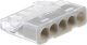 Simet Szybkozłączka wciskana do drutów 5x 0,2-2,5mm2 24A Simet Mini PC215S 89243000 transparentna/szara 2
