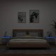 vidaXL vidaXL Wiszące szafki nocne z LED, 2 szt., szarość betonu 1