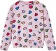 vidaXL Bluza dziecięca, nadruk w serca, różowa, 92 1