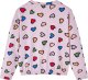 vidaXL Bluza dziecięca, nadruk w serca, różowa, 104 1